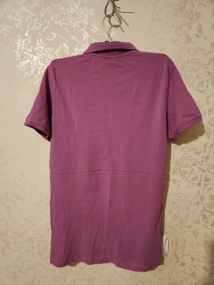 Erkek Mor Kısa Kollu Polo Tişört - Görsel 5