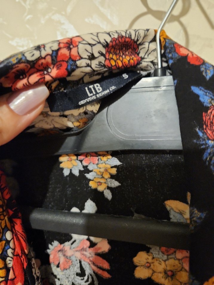 Çiçek Desenli kısa Bohem Elbise - Görsel 5