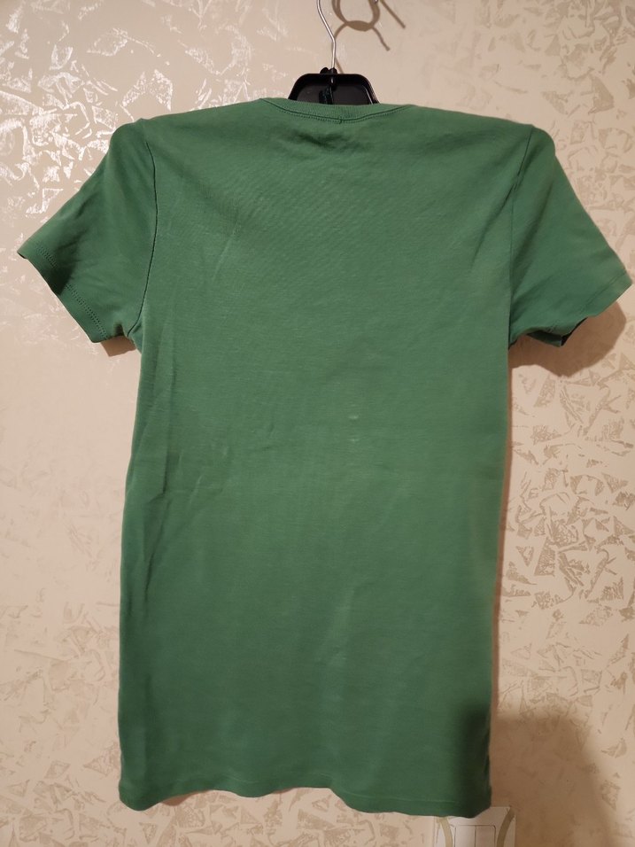 benetton Yeşil Kısa Kollu Pamuklu Tişört - Görsel 4