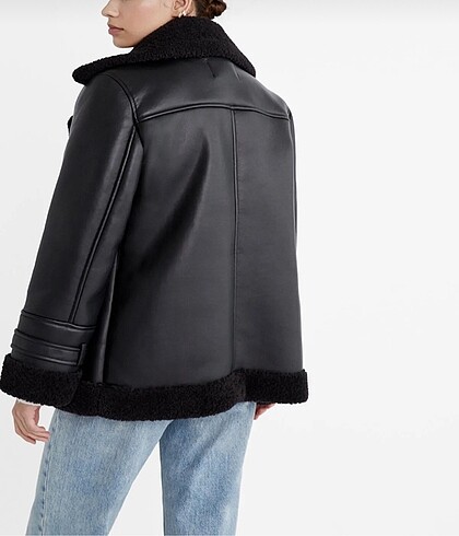 m Beden Stradivarius Biker Ceket