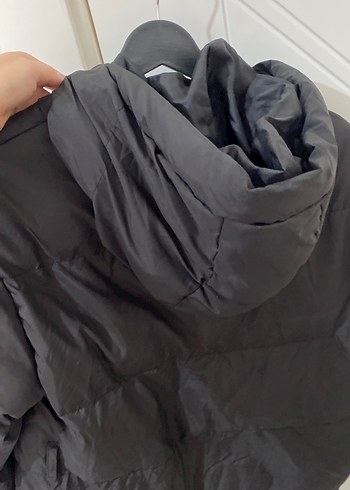 Siyah Düğmeli Kadın Kışlık Mont - Görsel 3