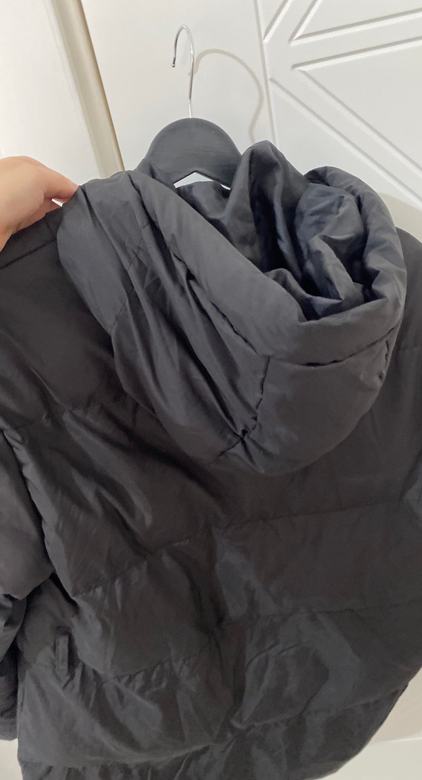 Siyah Düğmeli Kadın Kışlık Mont - Görsel 3