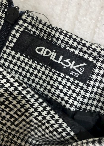 Gri Ekoseli Pilili Midi Kadın Etek - Görsel 2