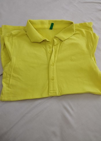 Sarı Kısa Kollu Polo Tişört