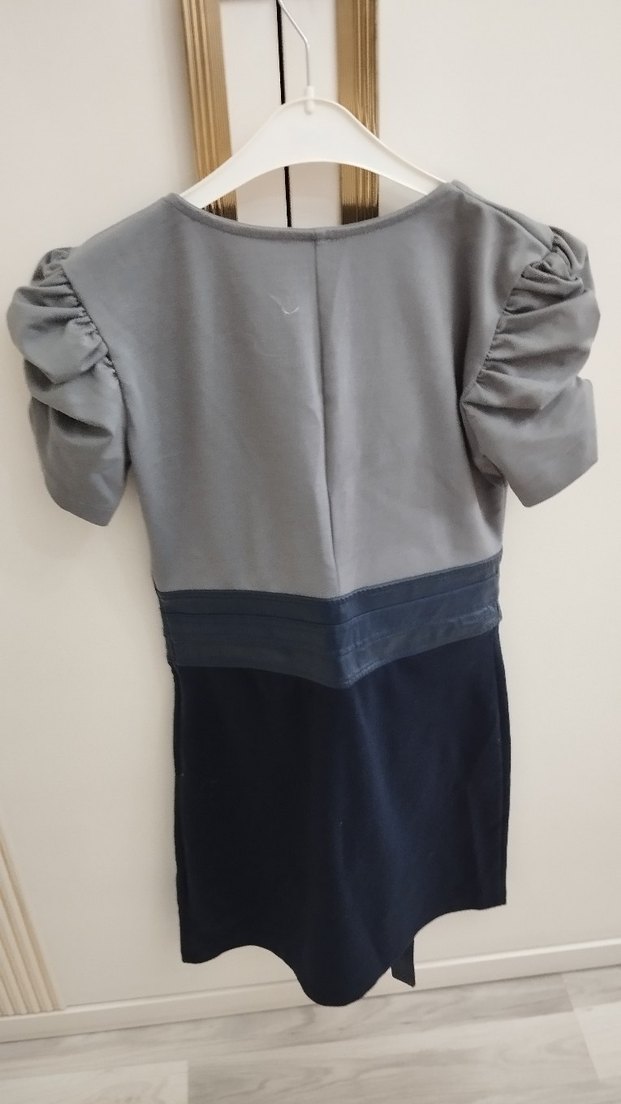 Kemerli batik marka elbise - Görsel 2