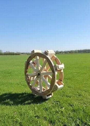 Ahşap Dönen Su Çarkı - Görsel 2