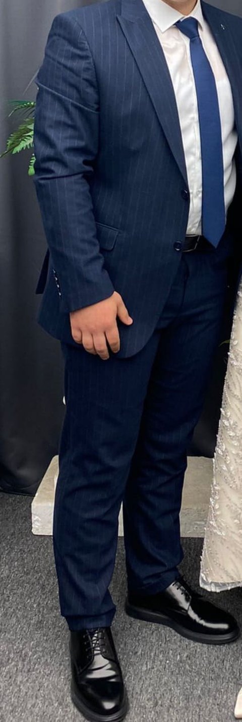 Klasik Lacivert Erkek Takım Elbise - Görsel 2