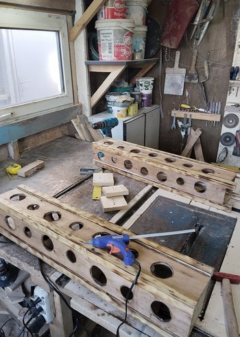 Dairesel Delikli Ahşap Lamba - Görsel 4