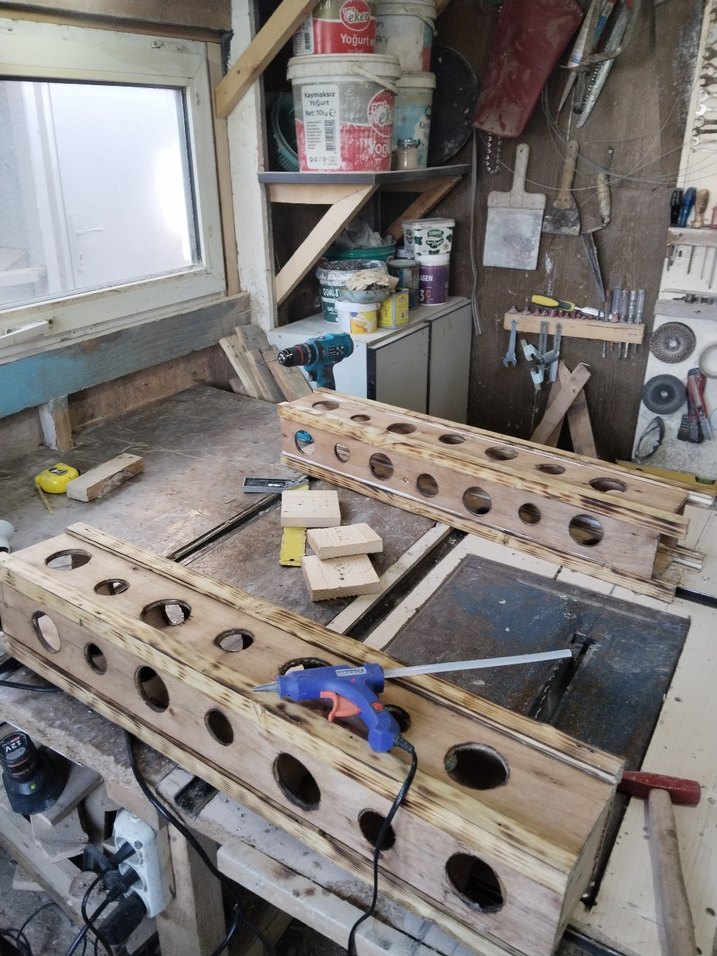 Dairesel Delikli Ahşap Lamba - Görsel 4