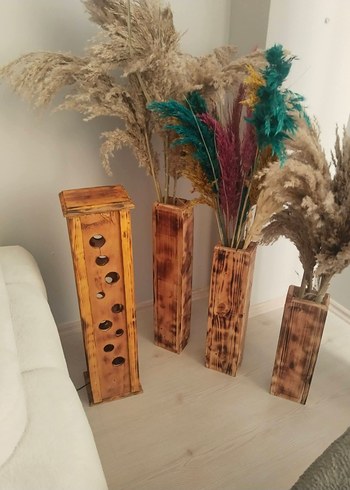 Ahşap Dekoratif Lambader - Görsel 2