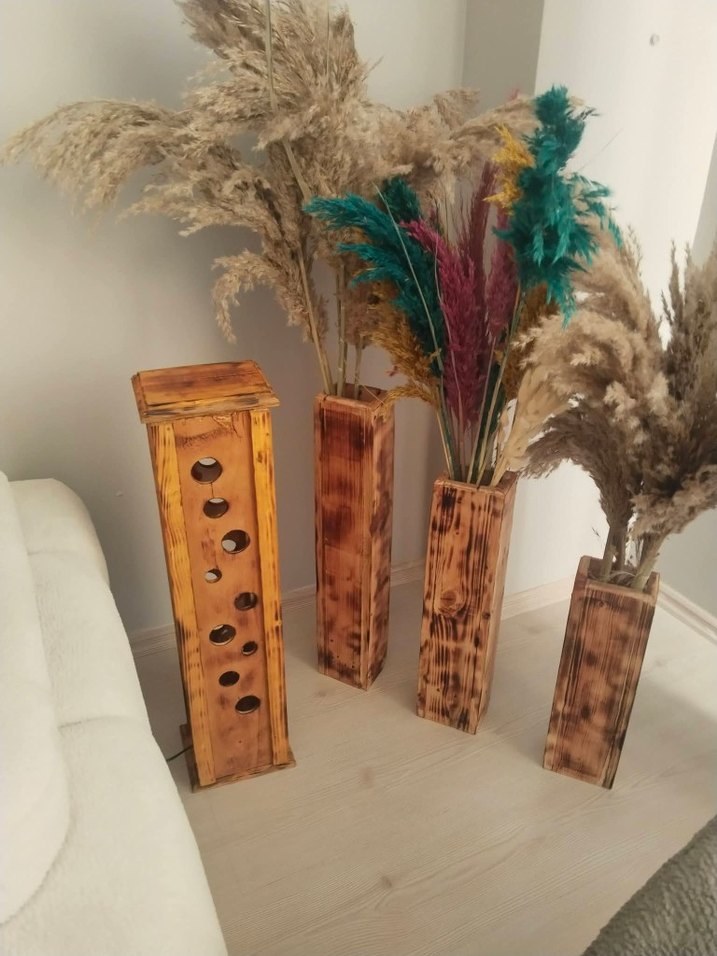 Ahşap Dekoratif Lambader - Görsel 2