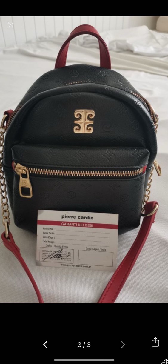 Siyah Deri Minimalist Kadın Sırt Çantası - Görsel 4