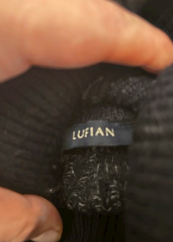 Gri Örgü Boğazlı Kolsuz erkekKazak #lufian - Görsel 2