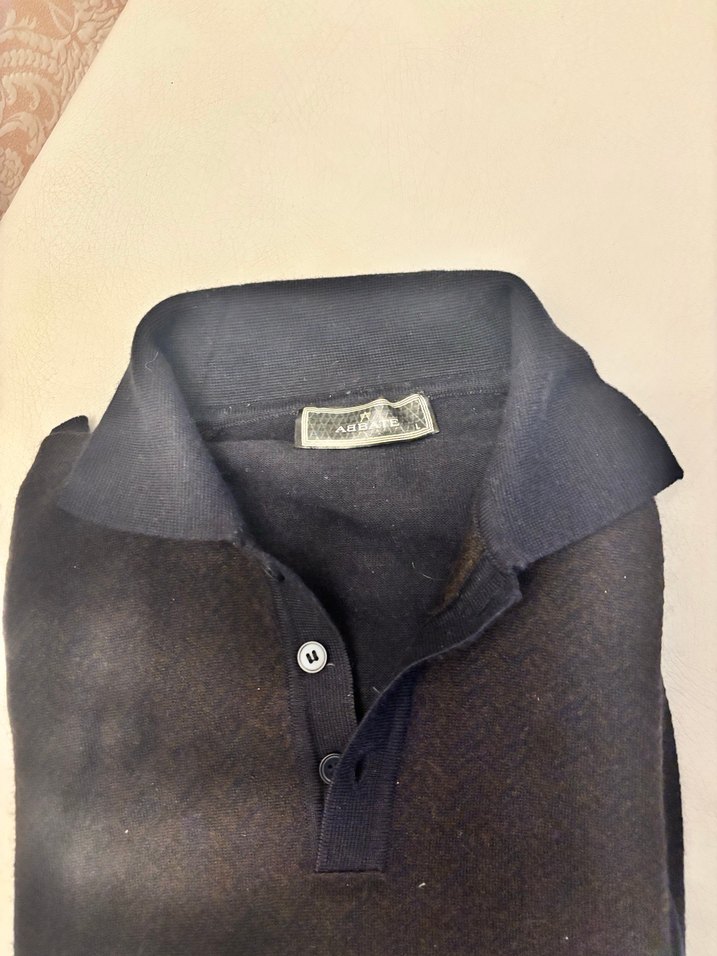 Düğmeli Yaka Kahverengi Erkek Yün Kazak#abbate
#Abbate - Görsel 3