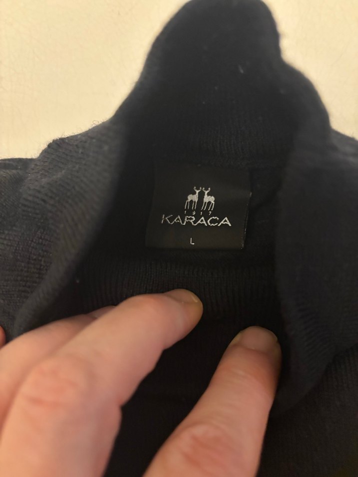 Siyah Balıkçı Yaka erkekTriko - Görsel 3