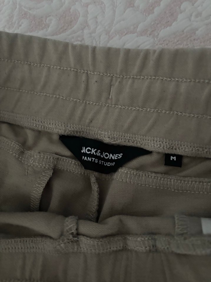 Fermuarlı Bej erkek Eşofman Altı #pull &bear - Görsel 4