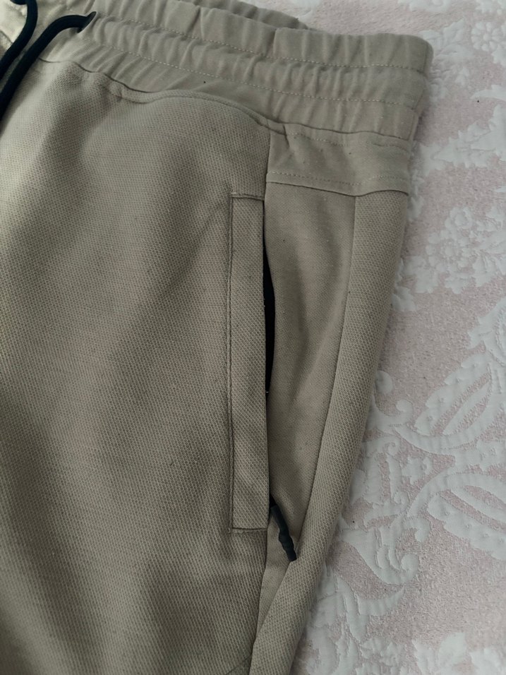 Fermuarlı Bej erkek Eşofman Altı #pull &bear - Görsel 3