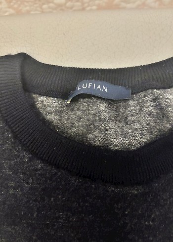Siyah Erkek Örme Yün Sweatshirt#lufian - Görsel 2