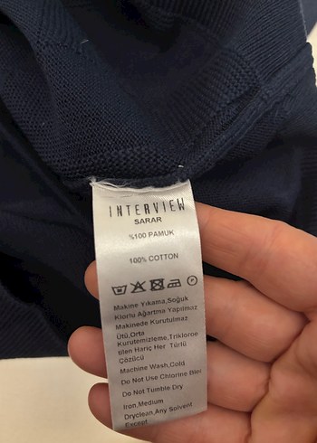 Erkek Lacivert Bisiklet Yaka Triko Kazak - Görsel 4