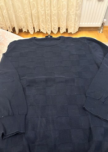 Erkek Lacivert Bisiklet Yaka Triko Kazak - Görsel 2