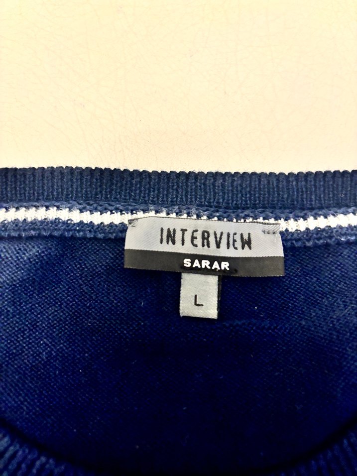 Erkek Lacivert Bisiklet Yaka Triko Kazak - Görsel 3