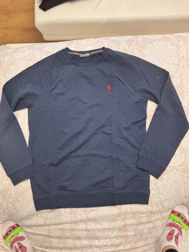 Erkek Lacivert Baskılı Kısa Kollu Polo Tişört #us polo - Görsel 2