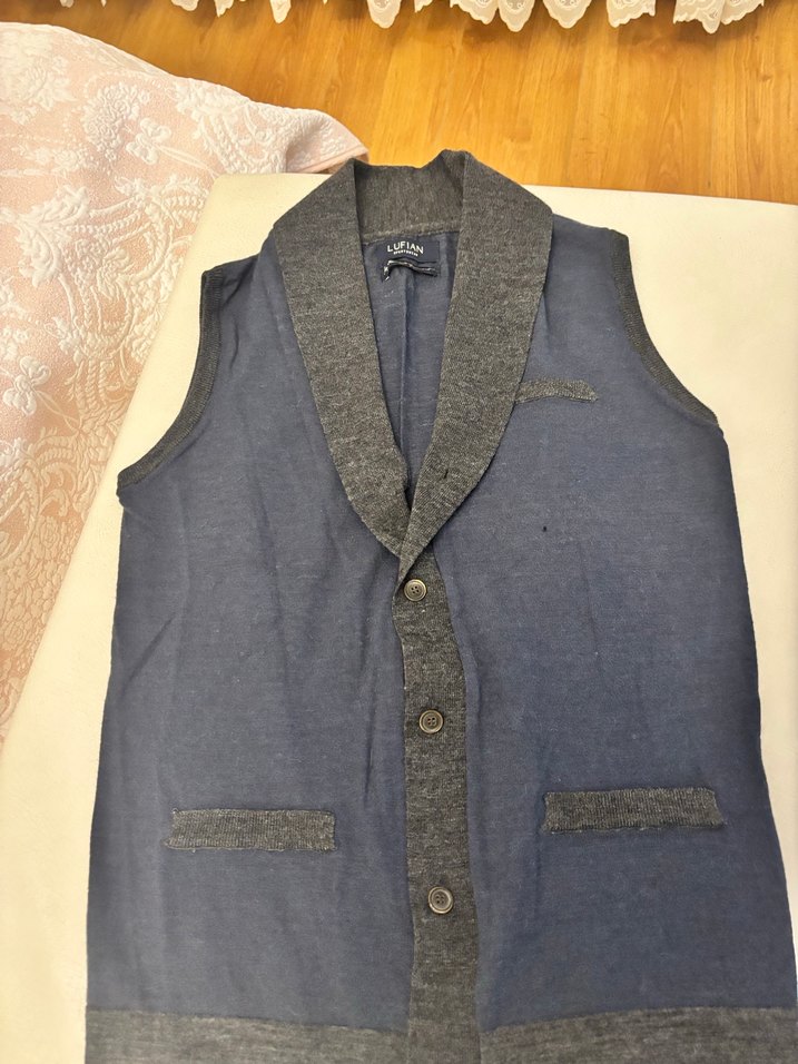 Lufian Gri Erkek Keten Ceket - Görsel 4