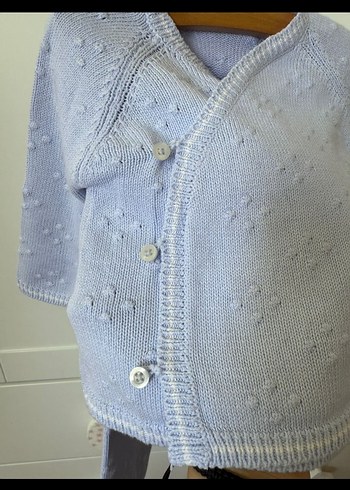 Mavi Örgü Bebek Hastane Kıyafeti - Görsel 4