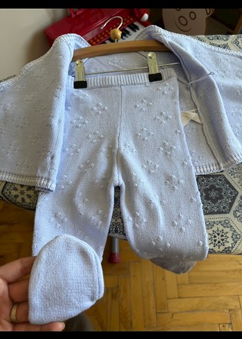 Mavi Örgü Bebek Hastane Kıyafeti - Görsel 6