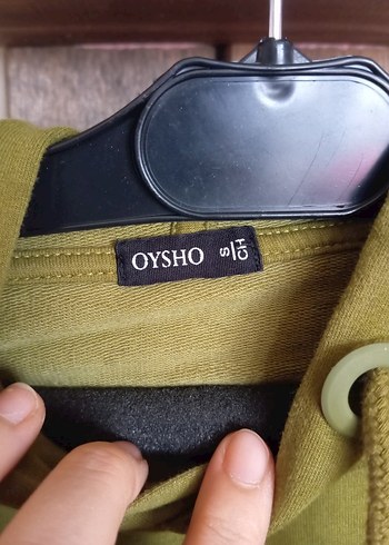 Kadın Haki Kapüşonlu Rahat Kesim Sweatshirt - Görsel 2