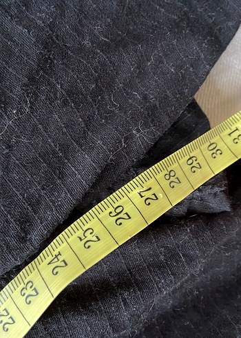 Siyah Kemerli Erkek Keten Midi Pantolon - Görsel 5