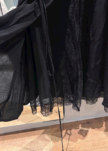 Siyah Midi Goth Kadın Elbise - Görsel 7