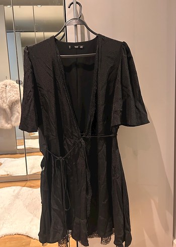 Siyah Midi Goth Kadın Elbise - Görsel 5