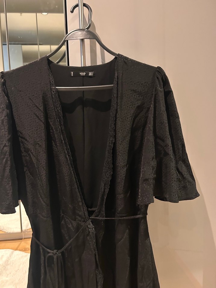 Siyah Midi Goth Kadın Elbise - Görsel 4