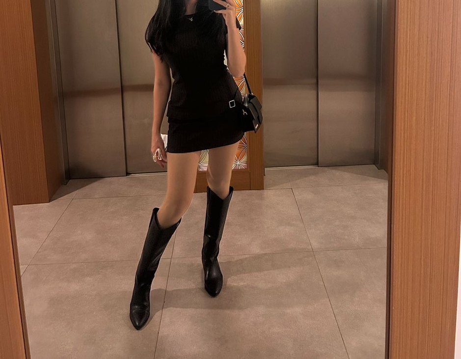 Kadın Siyah Mini  Elbise - Görsel 2