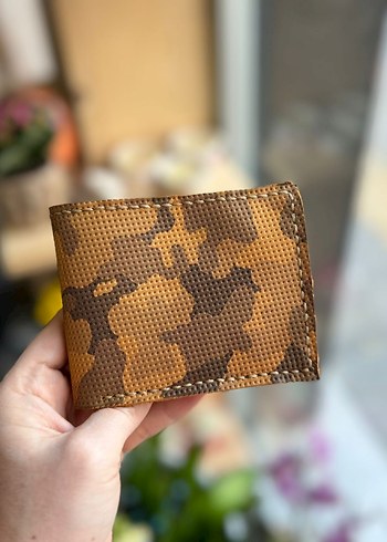 Kahverengi Kamuflaj Desenli Erkek Cüzdan - Görsel 2