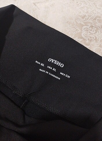 Oysho XL beden İçi şardonlu dalgıc tayt