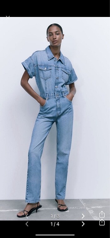 Zara denim tulum