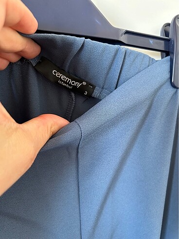 Ceremony duman mavisi incecik pantolon - Görsel 3