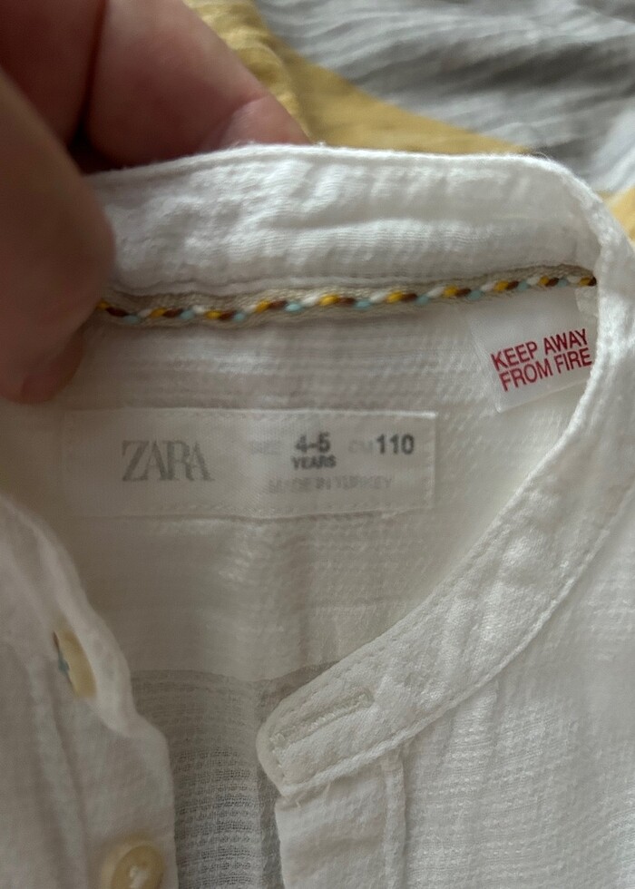 Zara 4-5 yaş yazlık erkek çocuk gömlek - Görsel 2