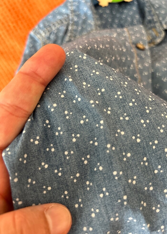 Benetton jean gömlek - Görsel 5