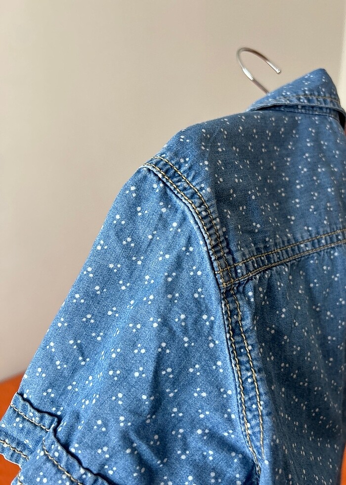 Benetton jean gömlek - Görsel 3