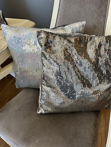 Payetli kırlent - Görsel 4