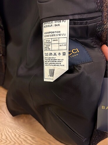 Etiketi üstünde kaşe blaZer ceket - Görsel 6