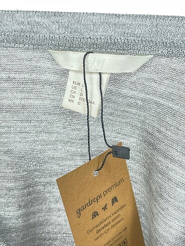 l Beden gri Renk H&M Bluz %70 İndirimli.