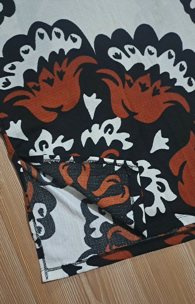 Asimetrik Tek Omuzlu Çiçekli Midi Elbise — görsel 6/10