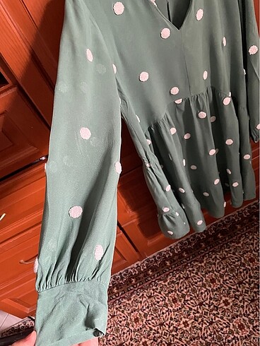 Zara Uzun kollu kısa elbise