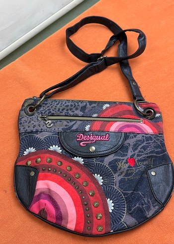 Desigual Çok Renkli Fermuarlı Kadın Çanta