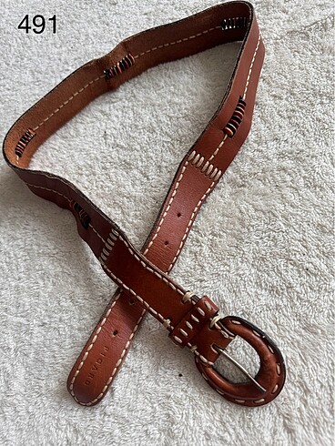 Picard vintage boncuklu hakiki deri kemer
