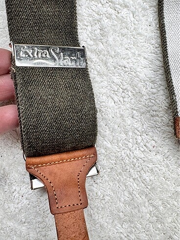 Extra Stark deri detaylı pantolon askısı - Görsel 2